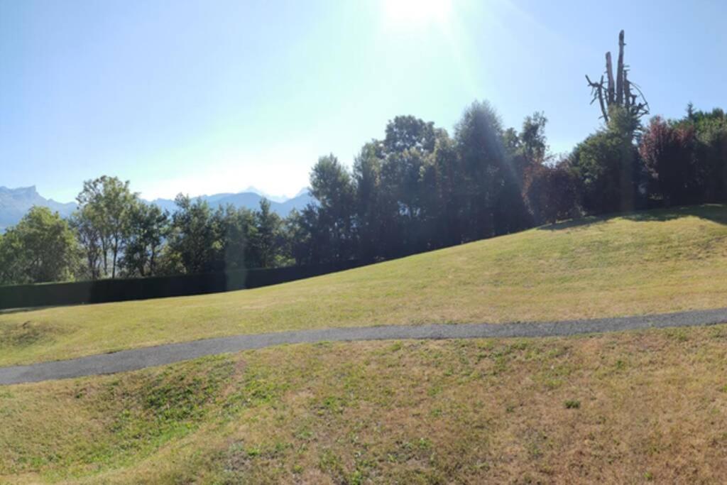 Appartement Appart en rez de jardin clos face au Mont BLANC à Combloux Extérieur photo